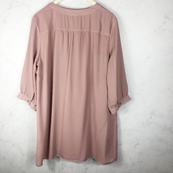 [Lulu's] Classic Mauve Shift Dress - Picture 3 of 8